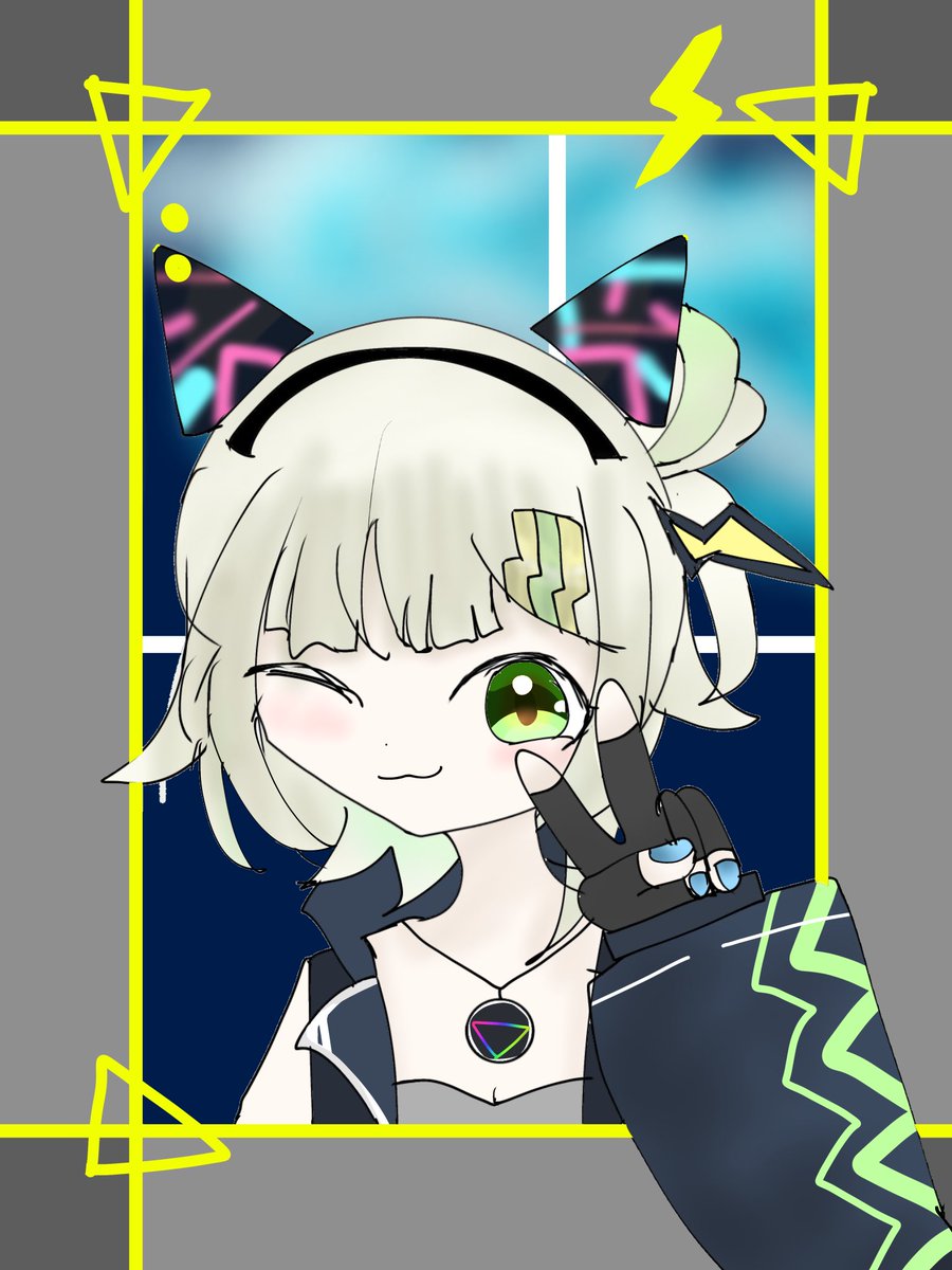 zKuHbwDe7t45740's tweet photo. 九条ラスカさんのファンアート描いてみました！
初配信すごくよかったです！Vもデザインがとても好きで、歌もかっこよくてもう最高でした！

🔌⚡️🔌⚡️🔌⚡️
 #ラスケッチ
 @Kujo_Rasuka https://t.co/f0xsNMbdML