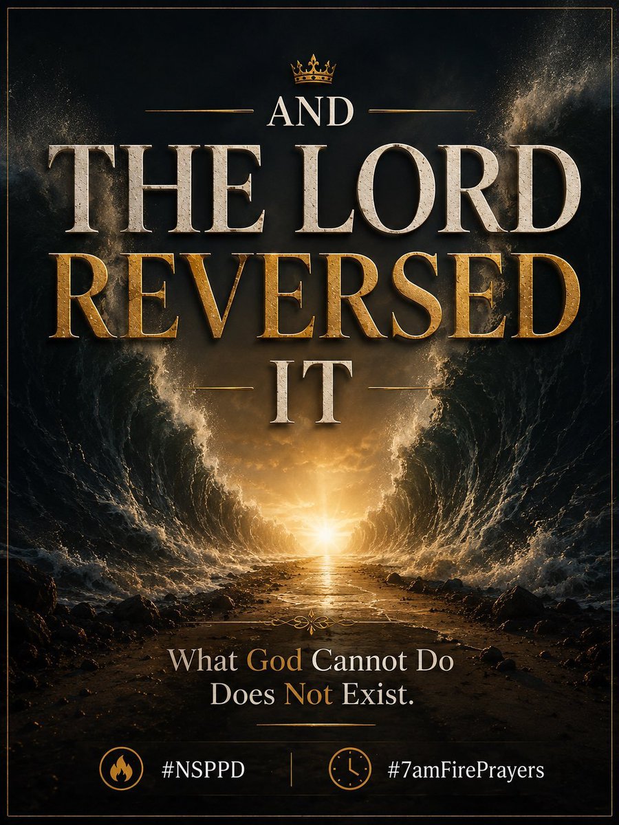 DebraBDee's tweet photo. @RealJerryEze AND THE LORD REVERSED IT 🙏 WHAT GOD CANNOT DO DOESN'T EXIST #NSPPD
#7AMFIREPRAYERS https://t.co/tsFLreuNgo
