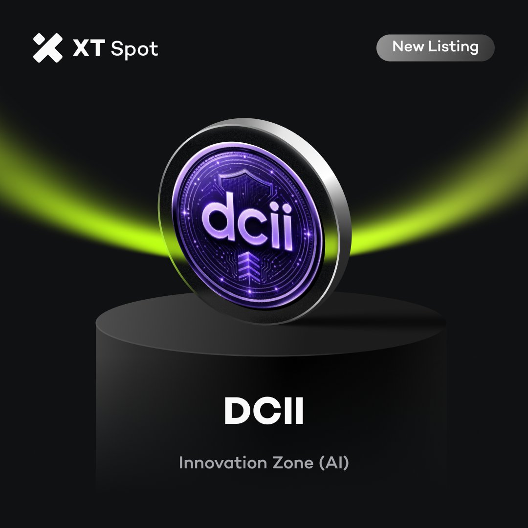 XTexchange's tweet photo. 🚀 New Listing 🚀 #XTListing @DCIIToken

📢 #XT will list $DCII (DCII) in the Innovation Zone (AI).

✅ Deposit Time: 09:00 on August 17, 2026 (UTC)
✅ Trading Time: 09:00 on August 18, 2026 (UTC)
✅ Withdrawal Time: 09:00 on August 19, 2026 (UTC)

Get ready for trading ⤵️
https://t.co/LrymX7TZai