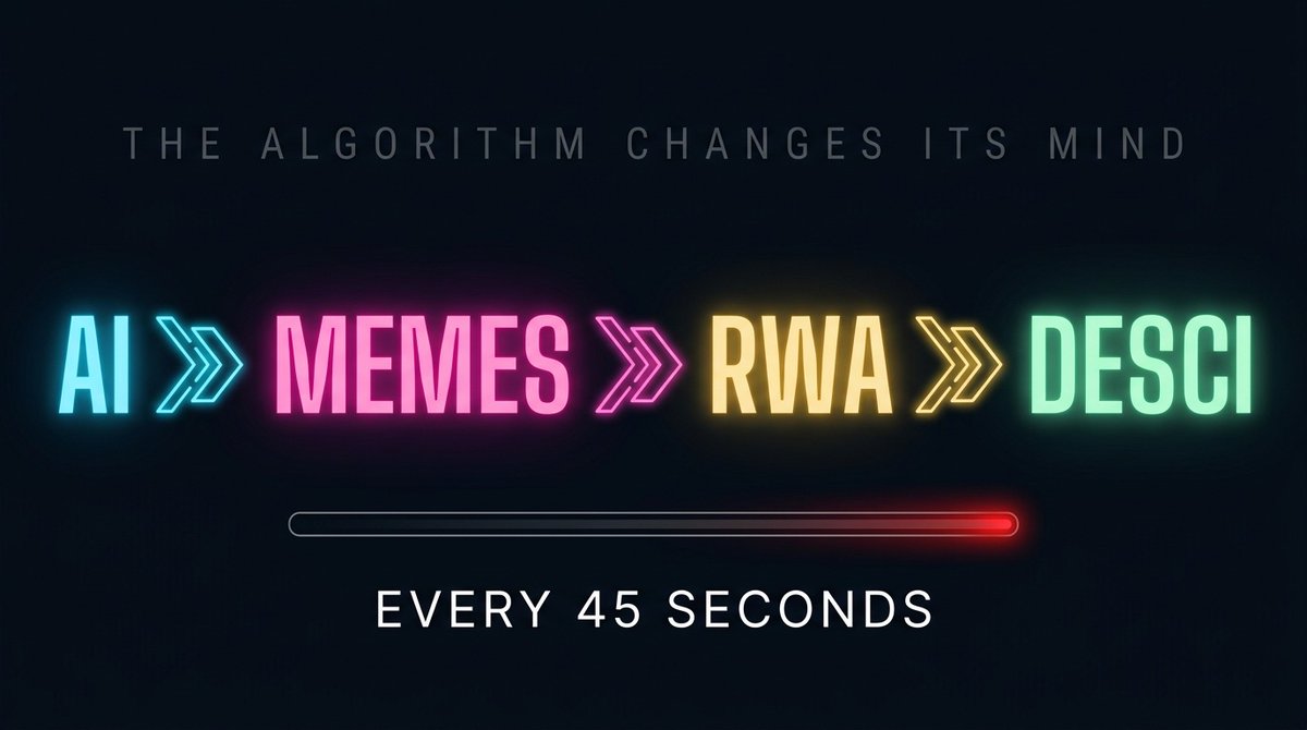 fomofight's tweet photo. Every 45 seconds the algorithm changes what it likes.

Enemies riding the new meta are worth 3x.

And the buff you're holding from the last one? It drains your bag every second you keep it.

You cannot sit still. That's the whole game. https://t.co/ROSxTw6RuK