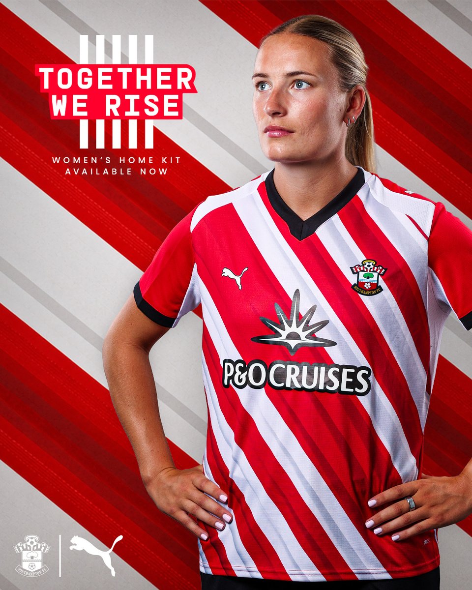 SaintsFCWomen's tweet photo. Together We Rise. 😇

Our bespoke 2026/27 @pumafootball home kit is on sale NOW ⤵️