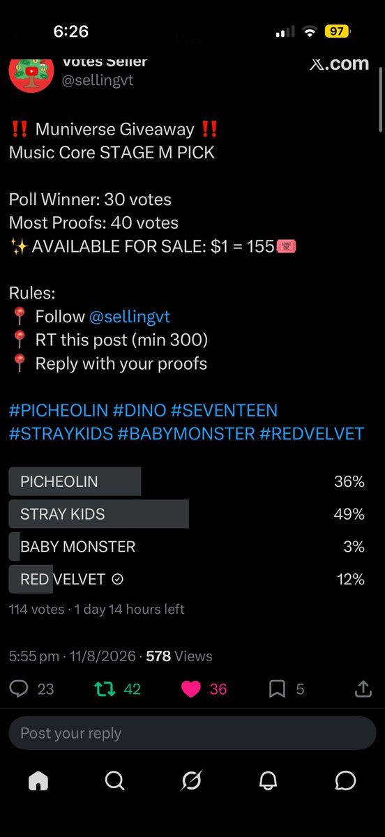 luviedeer's tweet photo. @sellingvt for #redvelvet https://t.co/GKn5EpAhKe
