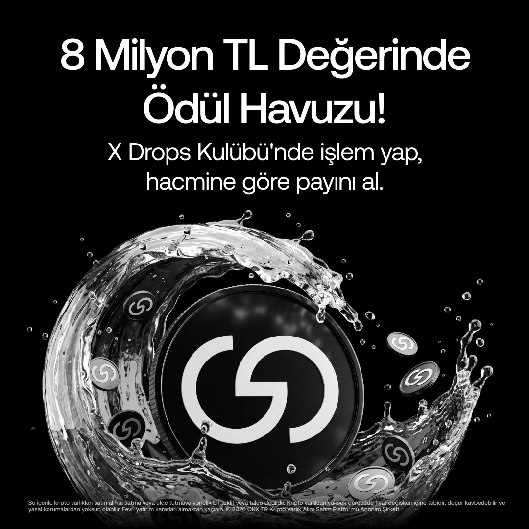 atabeydogann's tweet photo. Dostlar, OKX TR’de yeni bir X Drops etkinliği gördüm. 
Bu kez ödül havuzunda 500.000 $GRVT var. 👀

Toplam ödülün değeri 6 milyon TL’nin üzerinde.

Benim dikkatimi çeken kısım şu oldu:

@OKXTurkiye Hesabınızda en az 1.000$ değerinde geçerli kripto varlık bulunduruyorsunuz. Son 7 günlük işlem hacminize göre de her gün ödül havuzundan pay alma şansınız oluyor.

Yani sadece “tokenı tut, bekle” tarzı bir kampanya değil. İşlem hacmi de ödül miktarında önemli.

Bir de stake veya kilitleme şartı bulunmuyor.

⚠️ Burada küçük ama önemli bir detay var:

TRY, USDT, USDC, USDG ve DAI bakiyeleri 1.000$ şartında geçerli sayılmıyor. Bunların dışındaki kripto varlıklarınızla bu şartı sağlamanız gerekiyor.

Etkinliğe katılım da uygulamadan oldukça kolay:

OKX TR → Keşfet → X Drops Kulübü

Son tarih ise 17 Ağustos saat 13.00.

Erken katılanların ödül potansiyelinin daha yüksek olması da bence ayrıca dikkat çekici.

500.000 GRVT’lik havuzdan pay almak isteyenler şartları bir kontrol etsin. 👀

OKX TR hesabı olmayanlar için:
Kayıt bağlantısı : https://t.co/JhbtjkCu2Q
Yatırım tavsiyesi değildir. Kampanya koşullarını ve riskleri inceleyerek hareket edin.