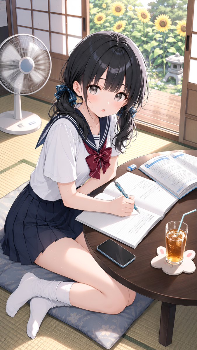 yukineko641523's tweet photo. 本日もお疲れ様でした♪
明日もよろしくお願いします✨

夏休みの宿題中📚 https://t.co/mLOevBZMVF