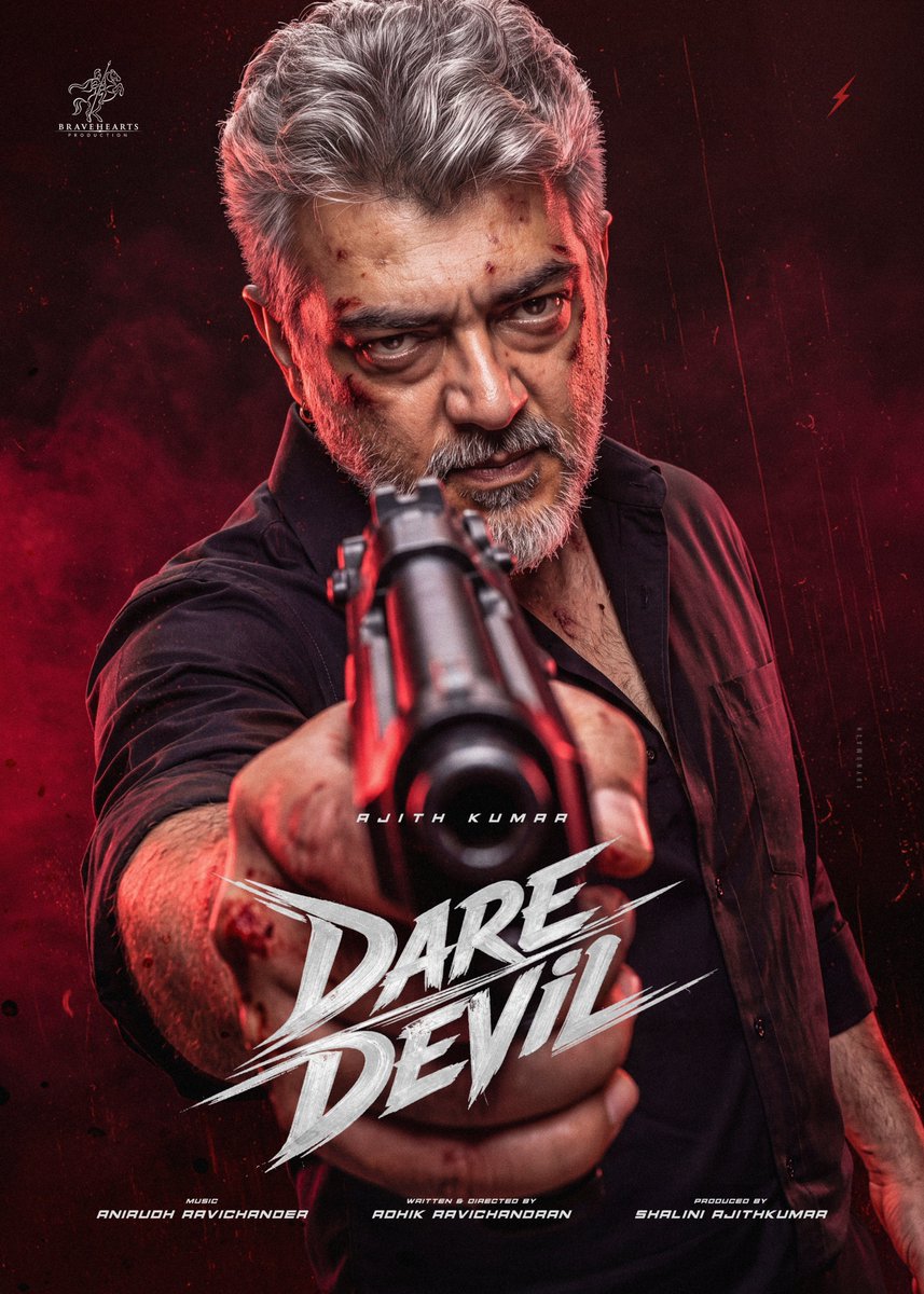 its_harishhhh's tweet photo. Fan made poster 🥵💥
#DareDevil #AjithKumar https://t.co/7DMgBcUHnN
