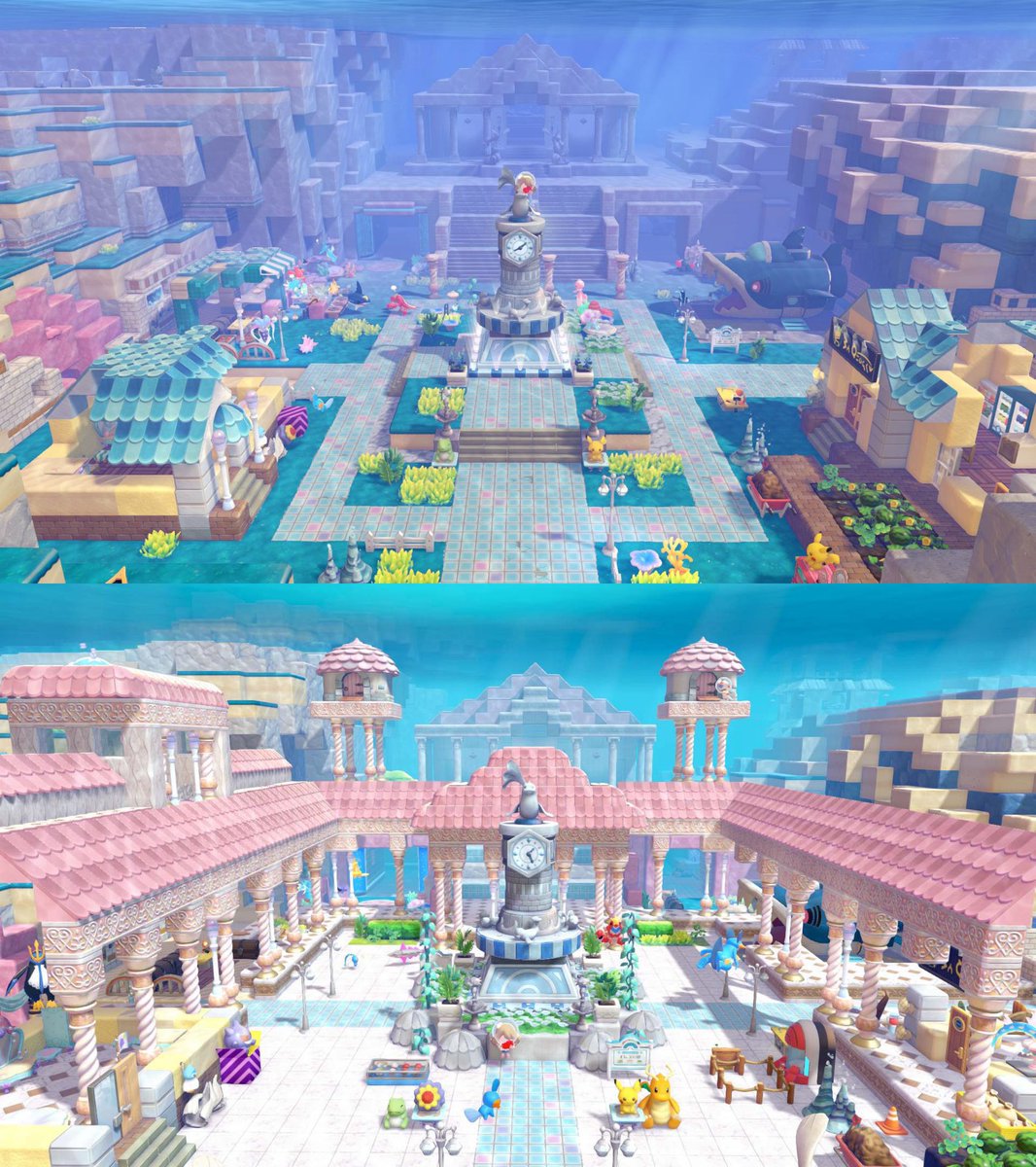 BlackWooloo's tweet photo. まだ途中だけど！！
うみぞこの街before/after
#ぽこあポケモン
#ぽこポケ https://t.co/AscaYodbQz