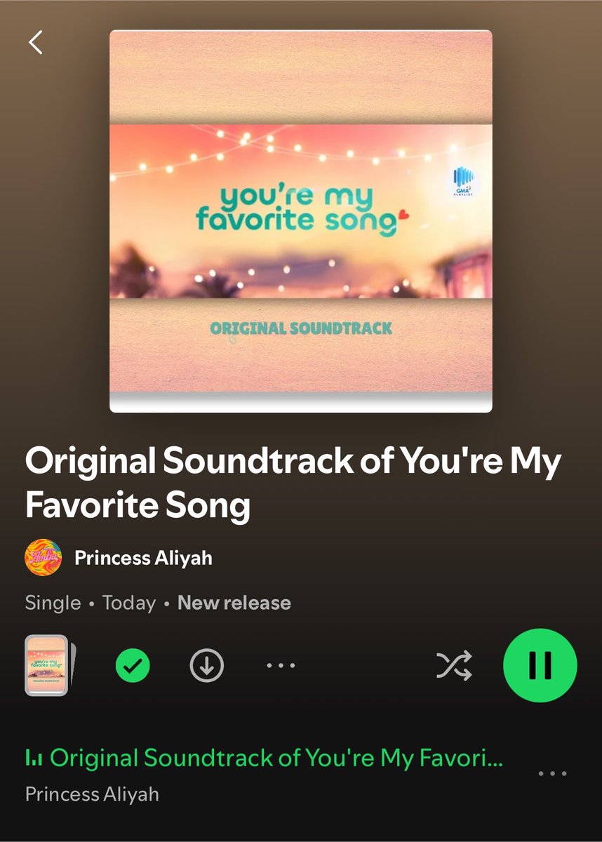 seriouslybarbs's tweet photo. EUREKA! YMFS theme song now on Spotify! Fresh na fresh ang release ay! 🫶🏻 https://t.co/9OvzYQVygA