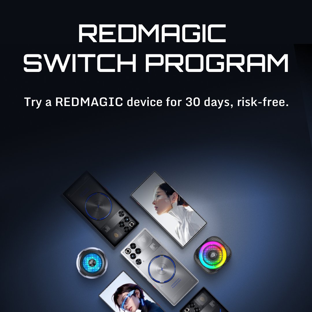 redmagicgaming's tweet photo. Not sure about switching to REDMAGIC? Try us first. 👀

Sign up for a chance at a 30 day free trial and experience REDMAGIC for yourself.

Learn more: https://t.co/9ab4ej9DMb https://t.co/oEH1CBeOxe