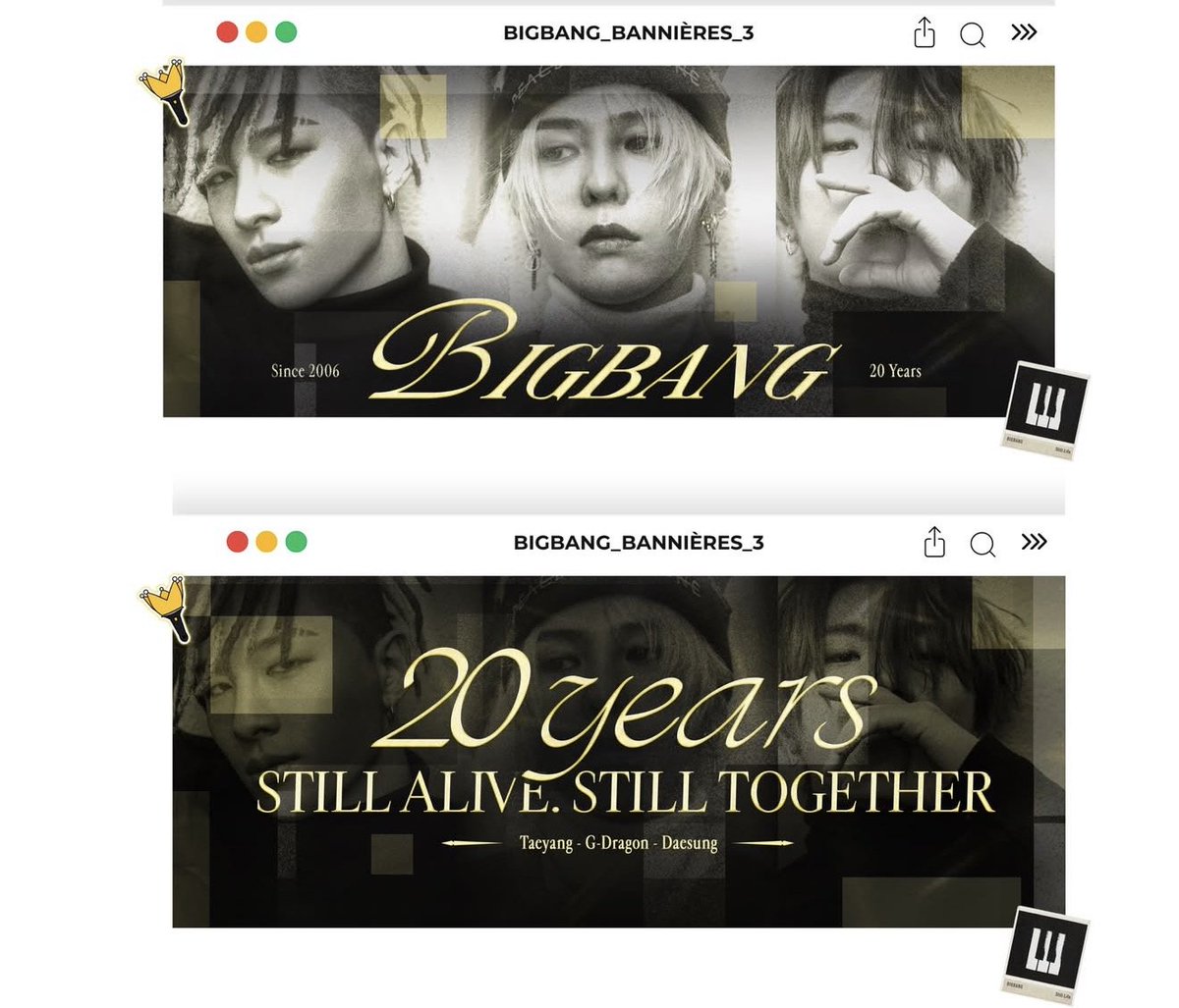 gdragon_frbase's tweet photo. LES PROPOSITIONS DE BANNIÈRES SONT LÀ ! 

À l’occasion du concert de BIGBANG au Stade de France le 19 septembre 2026, plusieurs fans ont imaginé et créé leurs propres propositions pour la bannière du projet. 

Découvrez dès maintenant les 9 designs proposés !

Et surtout… à vous de choisir ! 
Votez pour votre bannière préférée afin de nous aider à déterminer le design final. 👑🧡

🗳️ VOTEZ ICI : https://t.co/SMMCEeHYre