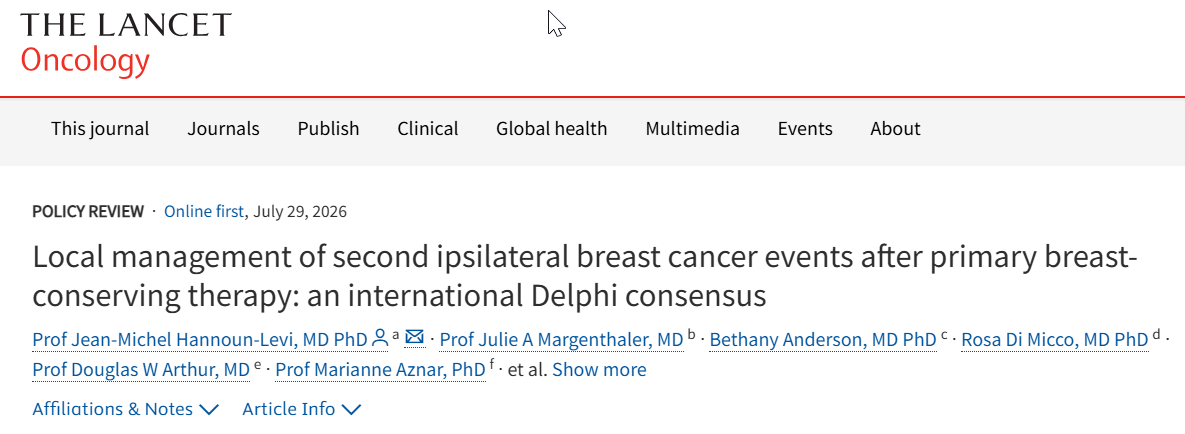 ESTRO_RT's tweet photo. Local management of second ipsilateral breast cancer events after primary breast-conserving therapy: an international Delphi consensus
Endorsed by ESTRO and published in @TheLancetOncol:  
👉 https://t.co/hmqk49JZ39
 
#breastcancer #radonc #surgery #medphys #reirradiation https://t.co/mIHAnaSZIw