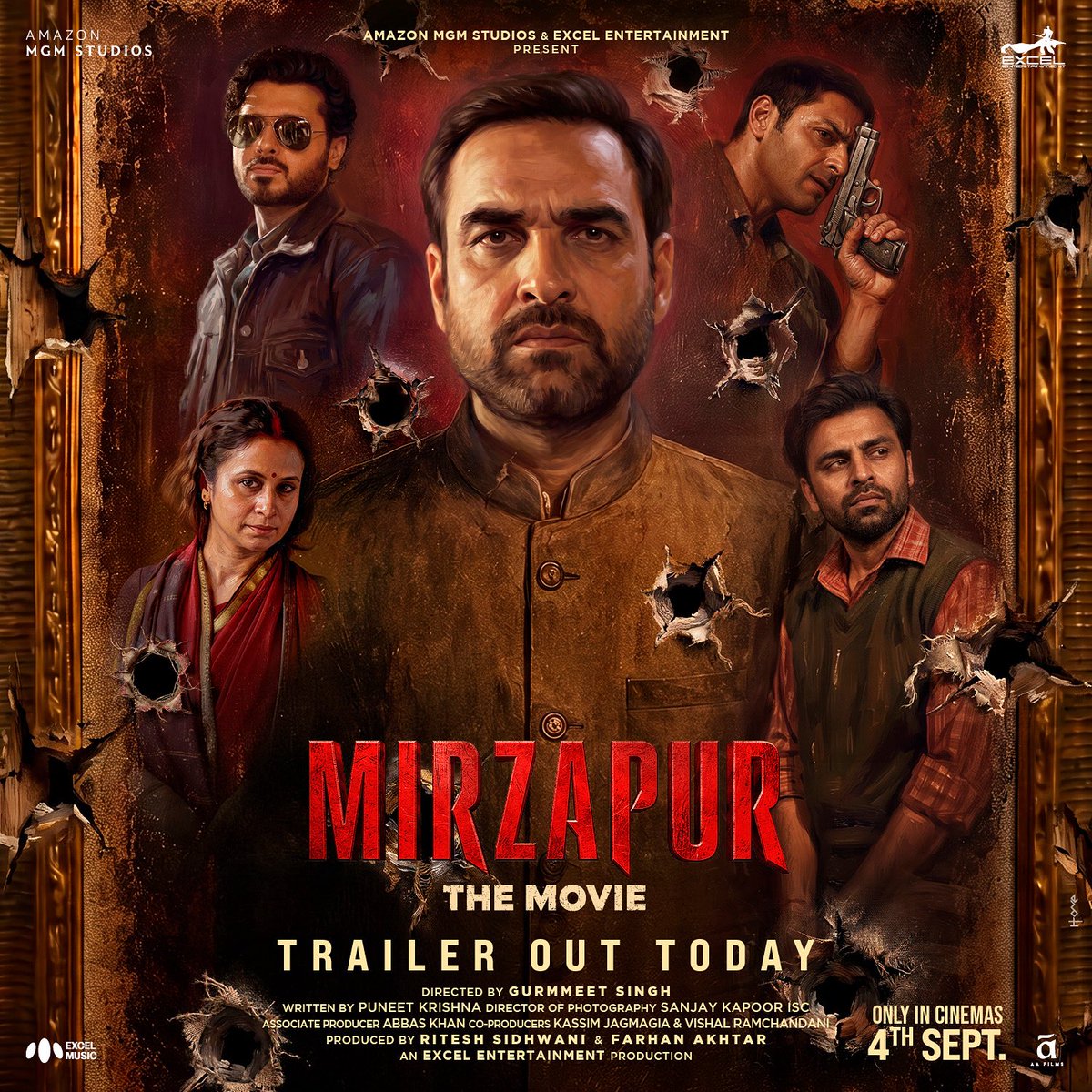 ocdtimes's tweet photo. Trailer 5PM 💥
.
#OCDTimes #PrimeVideoIn #Mirzapur #Mirzapur3 #AliFazal #GudduBhaiya #PankajTripathi #Divyenndu #ShwetaTripathi #JitendraKumar #RaviKishan #AbhishekBanerjee #ShajiChoudhary #ShriyaPilgaonkar #SonalChauhan #RasikaDugal #ExcelEntertainment #MirzapurThemovie https://t.co/k59wxjLI1T