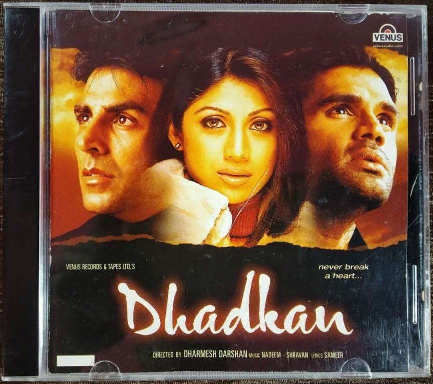 MovzMusicals999's tweet photo. #26YearsOfDhadkan

It is inspired by the novel #WutheringHeights.This film is now achieved cult status, having gained a significant and passionate fanbase.

#Dhadkan Audiocd

#NadeemShravan musical

@akshaykumar @SunielVShetty @shilpashetty143 @mahimachaudhrym #DharmeshDarshan https://t.co/wFNwywGpZp