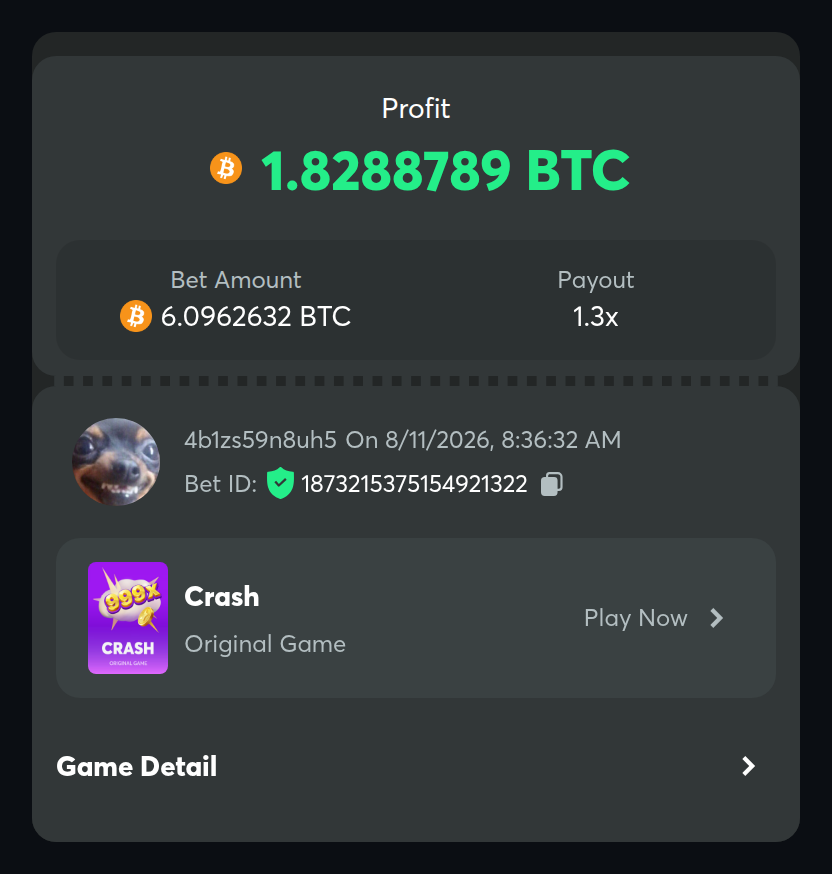 TheBetRadar's tweet photo. 💰 Big Win Just Landed

https://t.co/YdkAdvFC4t — $507.2K won on Crash at 1.30×

💵 Stake: $390.2K
📈 Multiplier: 1.30×
💎 Profit: $117.1K
👤 Player: 4b1zs59n8uh5
💰 Currency: BTC https://t.co/TDsdu5jE9b