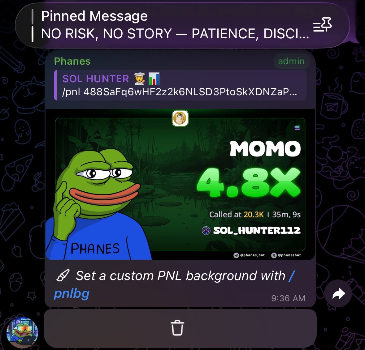 Sol_Hunter11's tweet photo. 4X from my call on $MOMO
CA:

488SaFq6wHF2z2k6NLSD3PtoSkXDNZaPkJwxze11pump https://t.co/pyPq7vbD4L