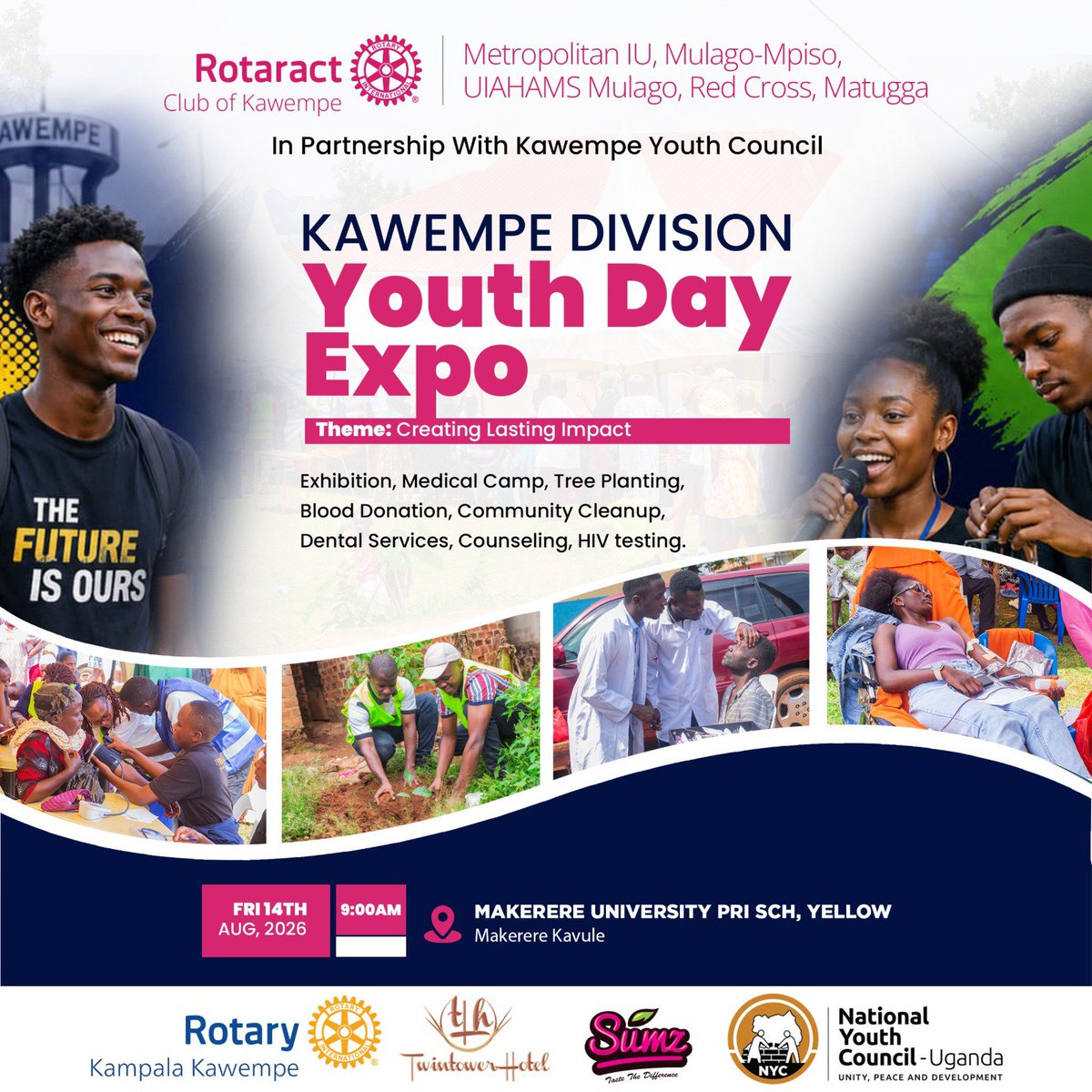 racuiahms's tweet photo. We wouldn’t be where we are without you, our beloved community, who has stood by us every step of the way. ❤️
This time, we’re giving back as a thank you for your continued support. Join us as we come together to make Kawempe cleaner, greener and healthier. 🌱
#RotaractLegacy https://t.co/YcdgbrSPCs