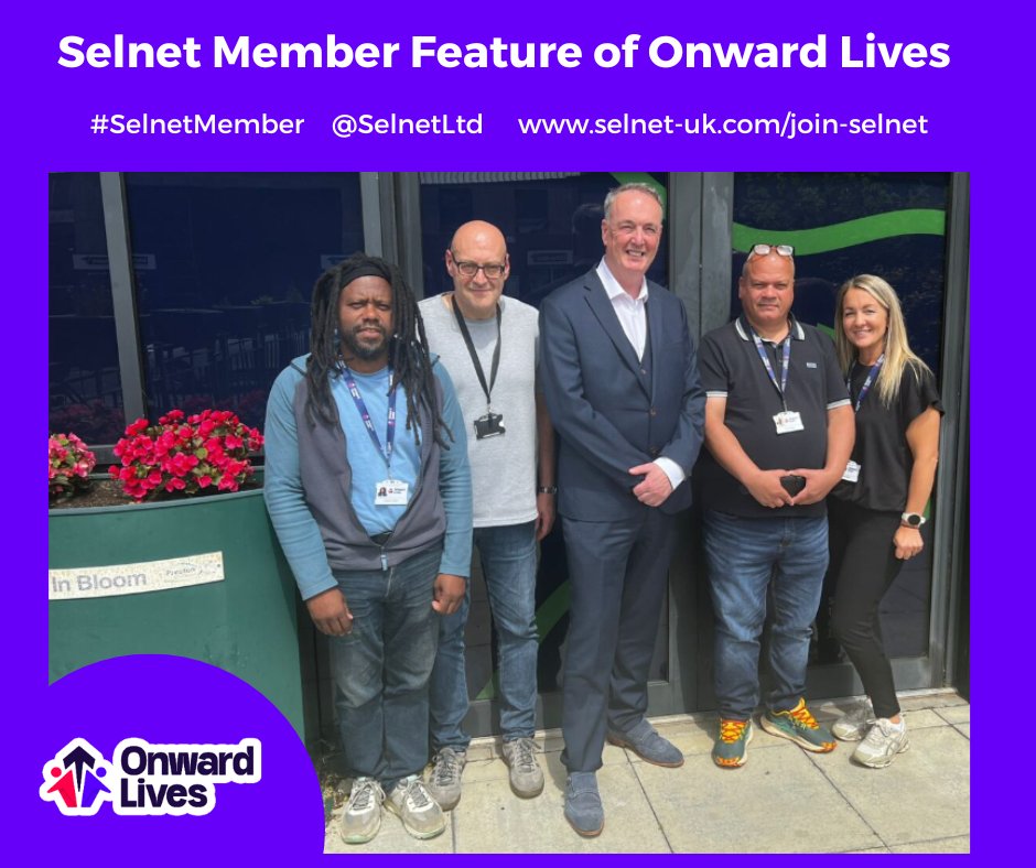 SelnetLtd's tweet photo. “New name. Same values. Bigger vision.”
Onward Lives are a #SelnetMember supporting people to move on through housing, employability, wellbeing and community support. 
#socialenterprise #lancashire #blackburn #darwen #blackpool #startup #develop #connect #grow #network https://t.co/slKUnM3dwi
