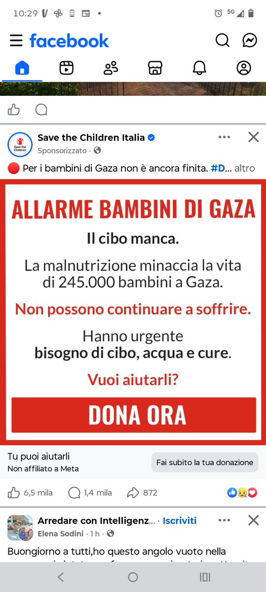 Paroledipaola's tweet photo. Nel pregiudizio o giudizio negativo collettivo su Israele conta moltissimo anche la martellante campagna di raccolta fondi specie su #facebook da parte di cosiddette organizzazioni umanitarie che insistono sulla fame a Gaza, #SaveChildrenIT mi compare in continuazione questo: https://t.co/OSlZKgaDdf