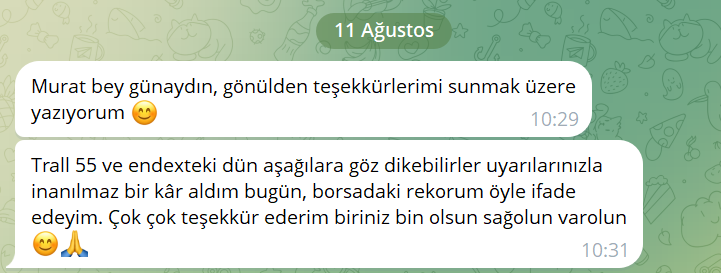 efekentli__'s tweet photo. 10-11 Ağustos bir #TRALT hikayesi 😊

54,00 ==> 49,00  5,00 TL lik marj ile 

#efekentlisistem https://t.co/yZJfDuWx6J