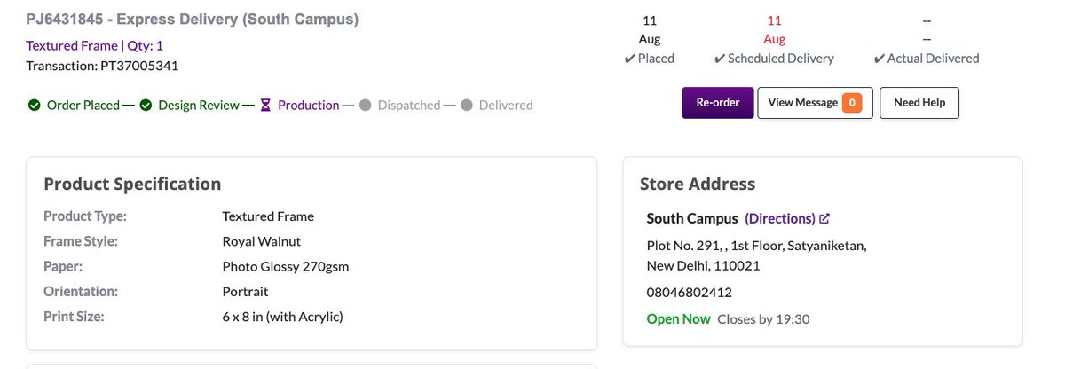 jainankur91's tweet photo. @Printo_India I ordered a photo frame with delivery by 2 PM today for which you charged 250 delivery fee, its been 2 PM and the order is not being dispatched????
Very poor services and fake branding of express delivery!! Why charge so much when you cant fulfill it???
#Printo #PoorServices