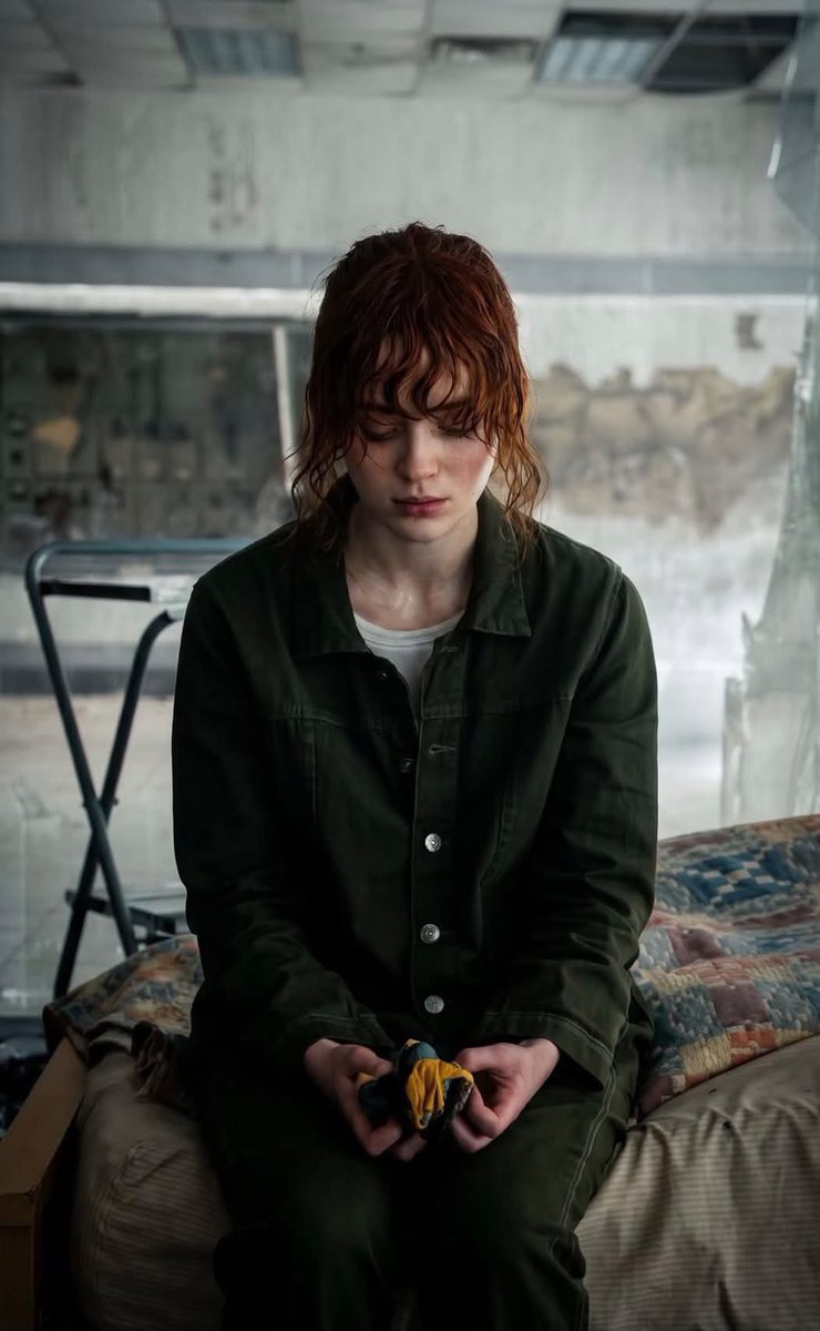 NiksCasm's tweet photo. I don't follow trends, but Sadie Sink is just too beautiful... I get swooning just looking at her. https://t.co/GzBmJa1xlA