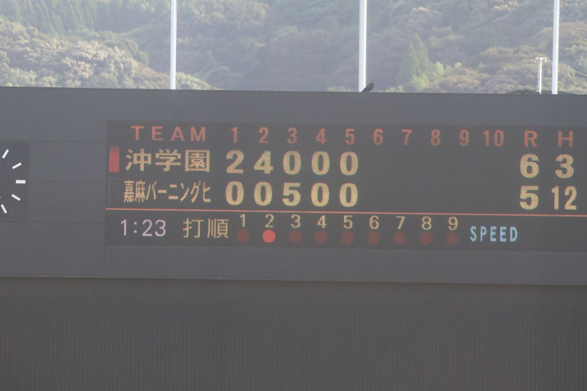 kamashihero's tweet photo. 時間切れのため試合終了。
6-5で敗れました。
沖学園高校さん、対戦ありがとうございました。
沖学園さんに不足のメンバーサポートをしていただいた上でのヒット数は上回ったのですが、あと1本が出ませんでした。
また練習して強くなって再戦お願いいたします。 https://t.co/aUtUHEop0h