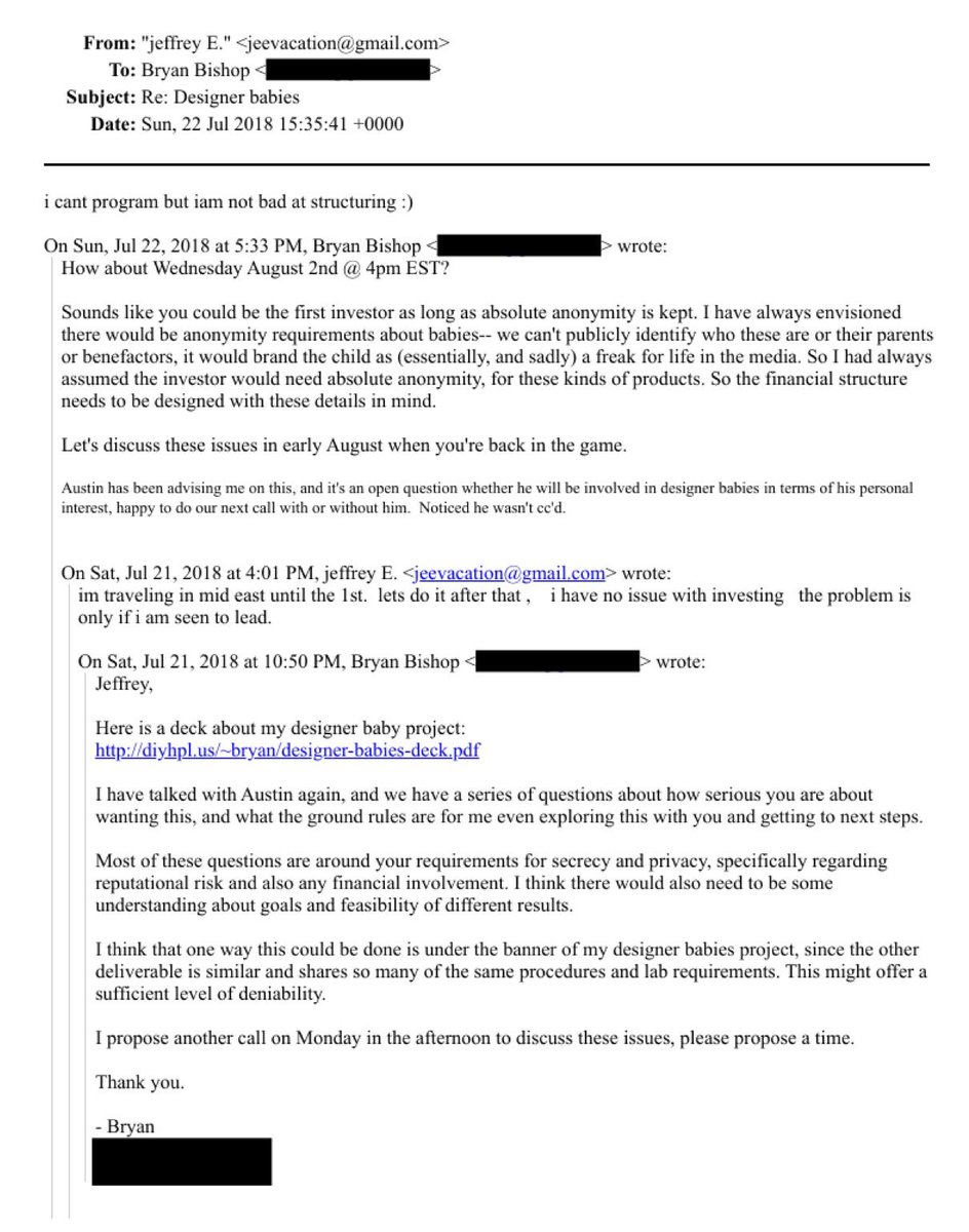 hodlonaut's tweet photo. Bryan Bishop @kanzure is the Bitcoin Core developer who in 2018 pitched Jeffrey Epstein on funding a “designer babies” project aimed at producing the first live birth of a genetically engineered human (and possibly a clone) within five year.

Bryan just announced that Luke Dashjr has been stripped of permissions on the BIP content repository.

The same guy who sought millions from Epstein for genetic engineering and human enhancement experiments is now the one publicly declaring who gets to edit Bitcoin’s formal improvement proposals.

Epstein’s reply at the time: he had “no issues with investing… The problem is only if I am seen to lead.”

Make of that what you will.

Luke is gone as BIP editor.

Bryan Bishop remains as BIP editor.