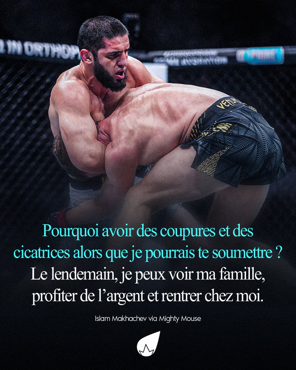 LaSueur_off's tweet photo. Islam Makhachev explique pourquoi il privilégie le combat au sol plutôt que le striking dans ses combats. 😅 https://t.co/5GOj7nnjoV