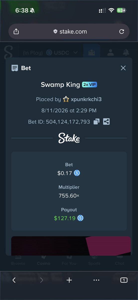 Xeavior's tweet photo. @metagamingslots Down to my last 50c thanks guys!

Stake: xpunkrkchi3 https://t.co/4CY82cHzGE