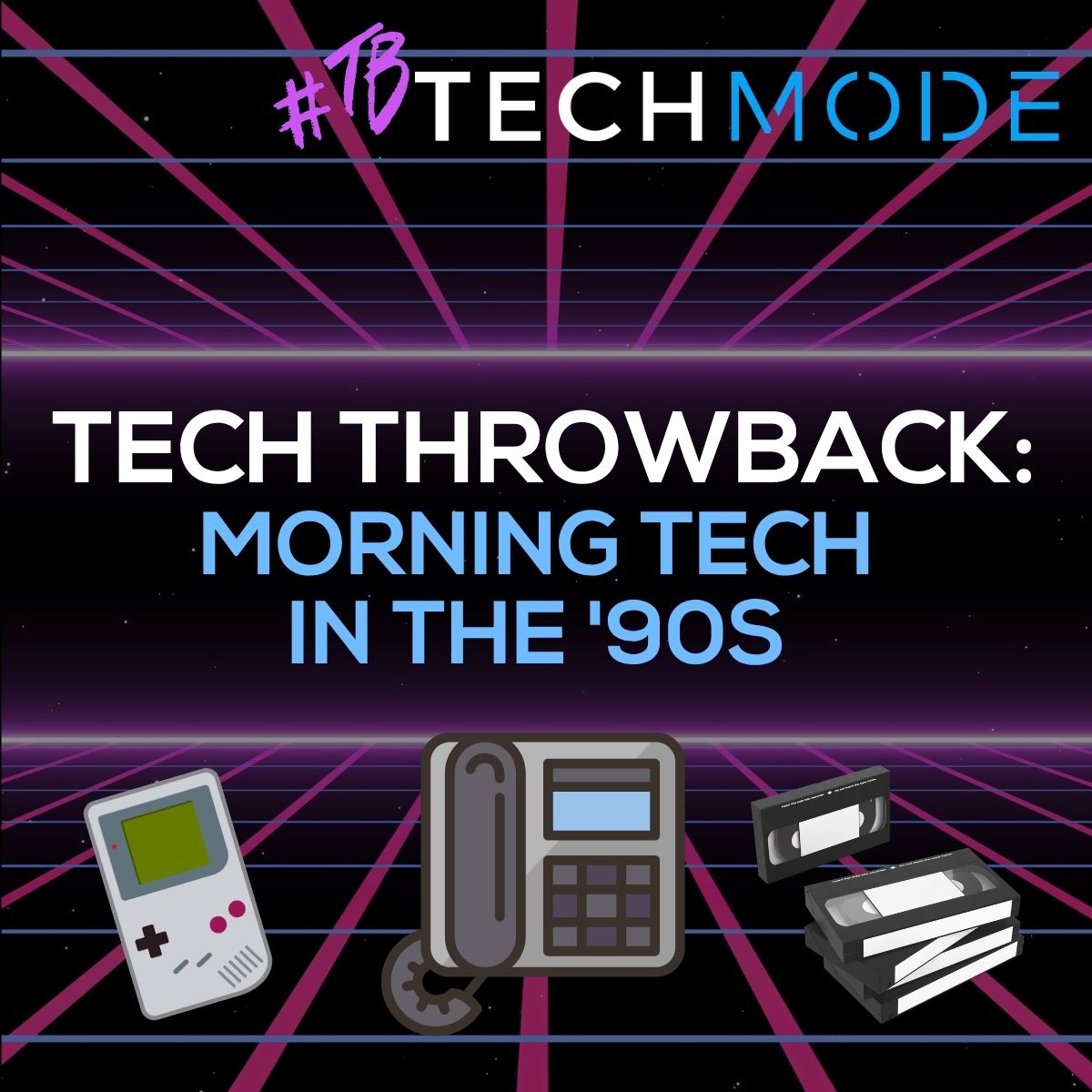 _TechMode's tweet photo. 📻 Morning tech in the '90s looked like this:

☕ Radio alarm clock
📼 Taped the show you missed on VHS
📞 Answering machine blinking red
🎮 A quick round of Game Boy before school

Tech was clunky. Battery life was a myth. And we loved every second.

💬 What was your morning tech routine back then?