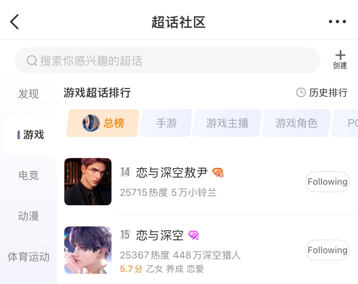 forlishen_'s tweet photo. I was just clicking around to explore Weibo and saw that Valko’s super topic is ranked higher than LADS? LMAOOO 😭😭 imagine having a cancelled character rank higher than your own game, my god. 

#全世界都爱敖尹 #ValkoIsThe6thLI #BringValkoBack https://t.co/ndDw4RDNDY