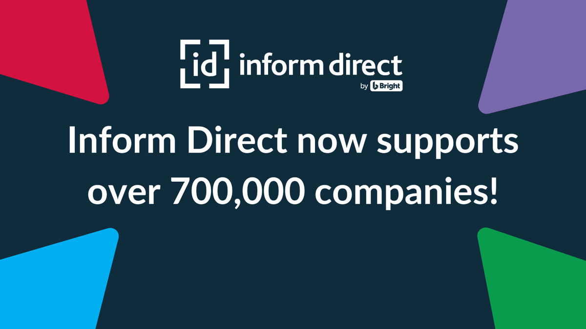 InformDirect's tweet photo. Inform Direct now supports more than 700,000 companies across the UK, helping accountants and businesses manage their company secretarial work more efficiently.

Find out more about this milestone in our latest blog: https://t.co/uvA1I90X1V

#Accountants #CompanySecretarial https://t.co/gIC9SfS7GZ