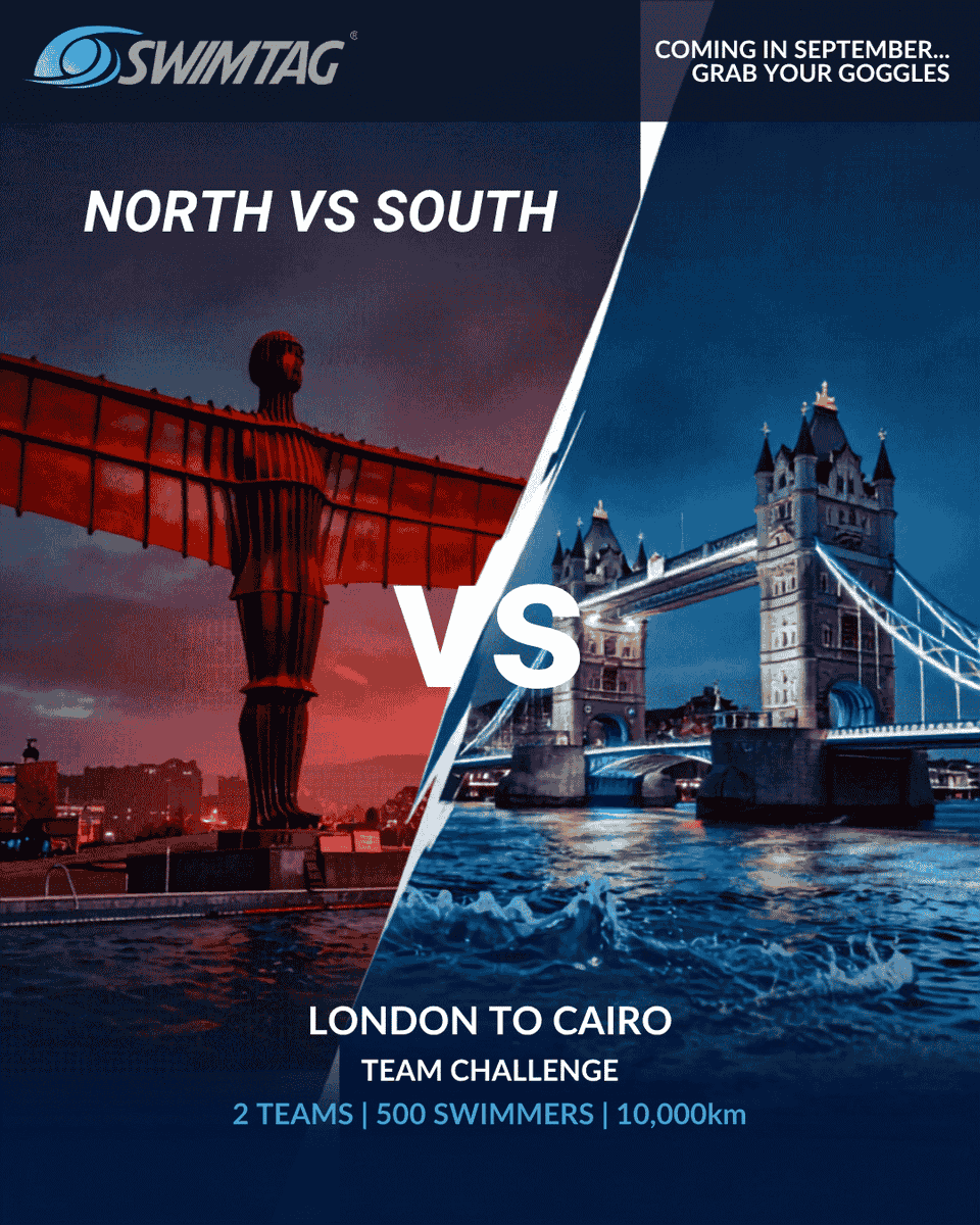 SWIMTAG's tweet photo. This September, we're settling an age-old rivalry once and for all — who swims further and faster, the North or the South?
View the challenge here - https://t.co/TwEjrcUY5R https://t.co/yxsV275WVw