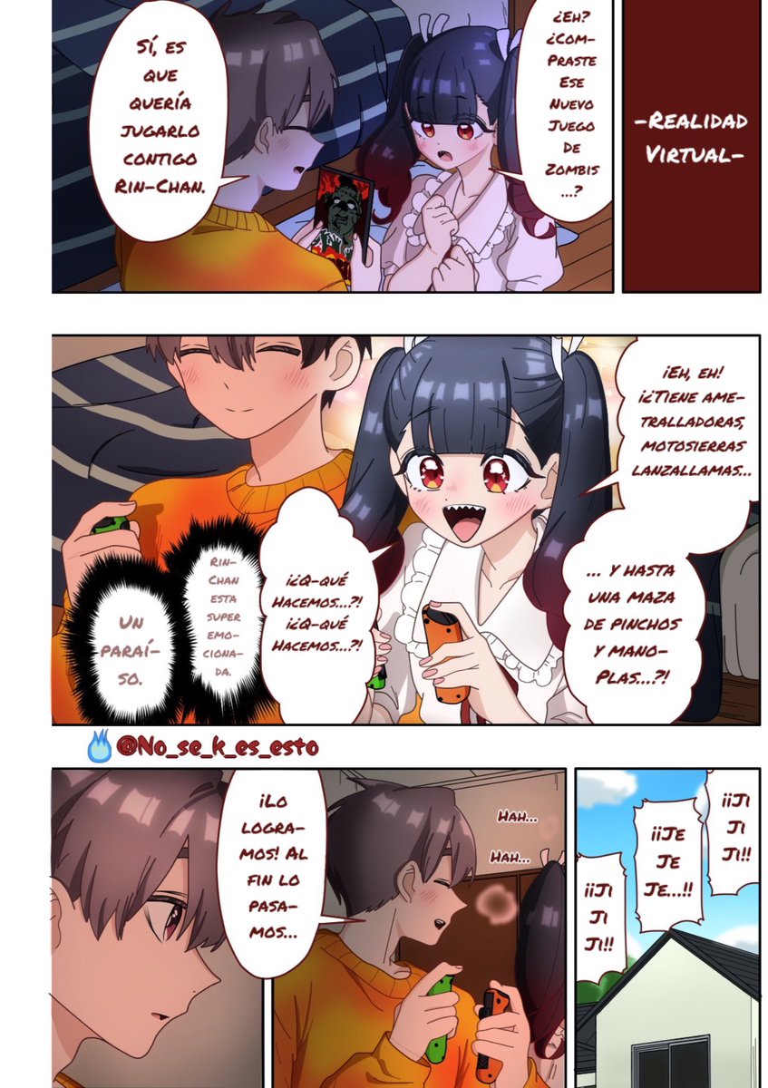 No_se_k_es_esto's tweet photo. Capitulo 251 - El dia a dia de Rentarou con sus Novias (Parte 10)

Coloreo de la cita con Baio Rin ❤️🩸💥

“-Realidad virtual-“

#100カノファンアート #100カノ #灰尾凛生誕祭2026

Un maravilloso y Genuino Feliz cumpleaños Mi Baio Rin 🫶🎊

Te amo demasiado 🤧🩵❄️ https://t.co/emJpaB51hs