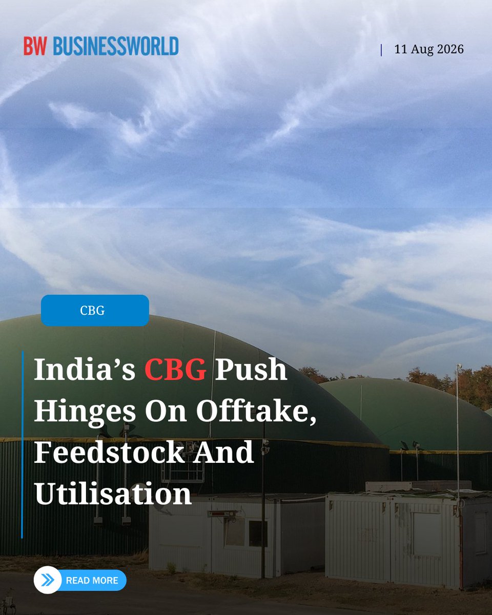 BWBusinessworld's tweet photo. #BWOriginals: The economics of CBG plants vary significantly by feedstock, project size, logistics costs, capacity utilisation and by-product revenues

Read more: https://t.co/qnKqiY2Lk5

@anuragbatrayo |  @NFWarsia | Tanvie Ahuja

#CompressedBiogas #CBG #BWBusinessworld #RenewableEnergy #GOBARdhan #CleanEnergy #Bioenergy #GreenEconomy #EnergyTransition #CityGasDistribution