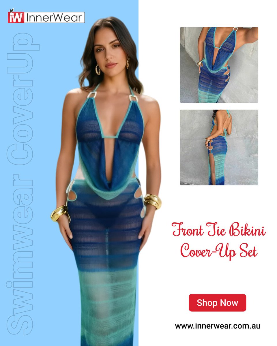 innerwears's tweet photo. Turn heads with this stylish Front Tie Bikini Cover-Up Set
🆂🅷🅾🅿 🅽🅾🆆:
https://t.co/IKP8k6UkBG
#BikiniCoverUp #FrontTieBikini #Beachwear #Swimwear #WomensSwimwear #SummerStyle #BeachFashion #PoolsideStyle #InnerWearAustralia #BeachReady #SwimwearAustralia https://t.co/JsWJUw9ymw