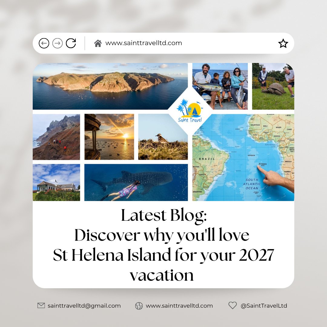 SaintTravelLtd's tweet photo. Dreaming of a bucket-list escape off the beaten track? ✨

Our latest blog: https://t.co/QNVTMxyPSI

From swimming alongside whale sharks and meeting Jonathan the tortoise, to spectacular hikes and soaking in incredible ocean views - 2027 is your year to experience it all! 🌊🥾🐢 https://t.co/8PukOUV7pG