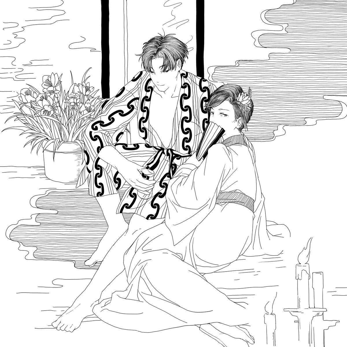 MKCBZZ's tweet photo. 来晚了呀……大丁结婚纪念日快乐

#8月10日は伝奇松9周年
#伝奇松9周年おめでとう
#おそチョロ https://t.co/J8J0shs92b