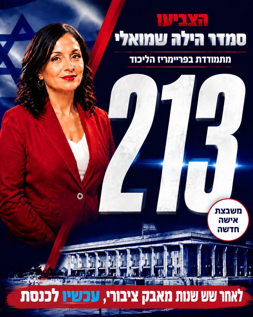 ישראל ירושלים פריימריז סמדר הילה שמואלי ליכוד