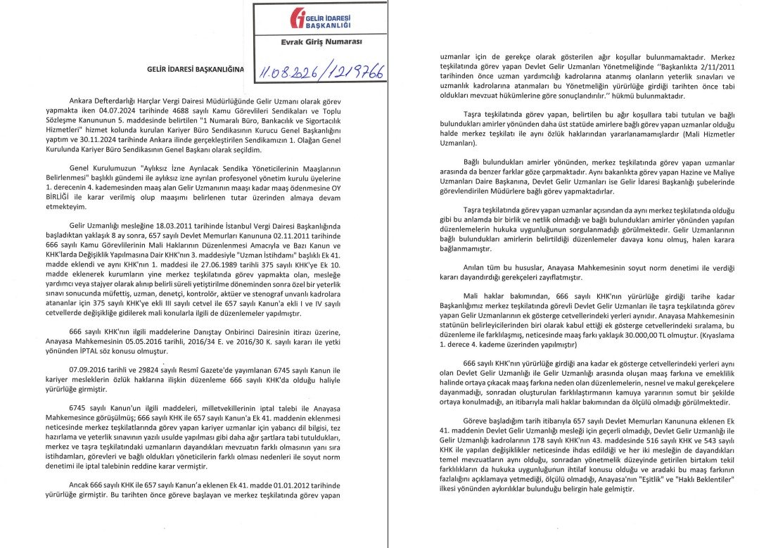 aykutemirahmet's tweet photo. Kariyer Büro Sendikası'ndan Tarihi Adım!
📌 15 Yıllık Haksızlığa Son: Merkez-taşra ayrımına ilişkin hukuki süreci idareye verdiğimiz dilekçe ile resmen başlattık.
📌 Titiz ve Kararlı Mücadele: 
Her aşamasını ince ince planladığımız, sendikamızın tüm imkânlarını seferber ettiğimiz, 13 yıllık mücadelenin tüm tecrübesini ilmek ilmek işlediğimiz bu yolda kararlıyız.
📌 Birlik Vakti: 
Taşra teşkilatlarımızda görev yapan kariyer meslek mensupları için şimdi tek ses olma zamanı.
Mücadelemiz daim, yolumuz açık olsun!