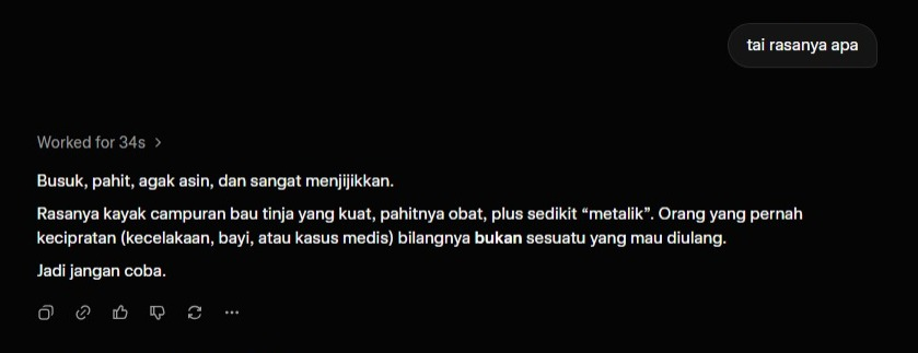 halsomnia's tweet photo. yg belum pernah nyobain tai, jangan coba coba https://t.co/jkVzRYRzNb