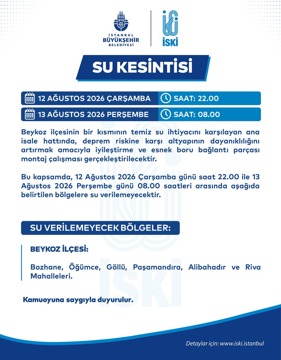 iskignmudurlugu's tweet photo. Saygıdeğer İstanbullulara önemle duyurulur.📢 https://t.co/PJR05jIFCp