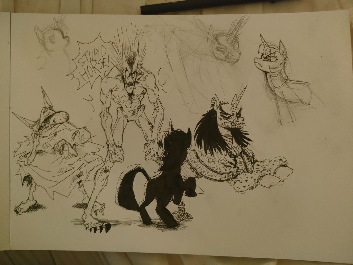 Queen_altSFW's tweet photo. Some doodles i did yesterday on my sketchbook https://t.co/s0EYIj6H0E