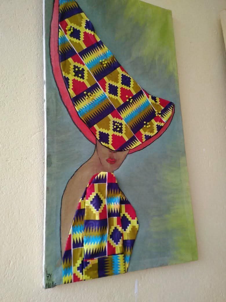 NelleMedja's tweet photo. À mes débuts il y a 5ans déjà. 
#peinture 
#collage 
#artistesculptopeintre https://t.co/uMJtM4RTrx