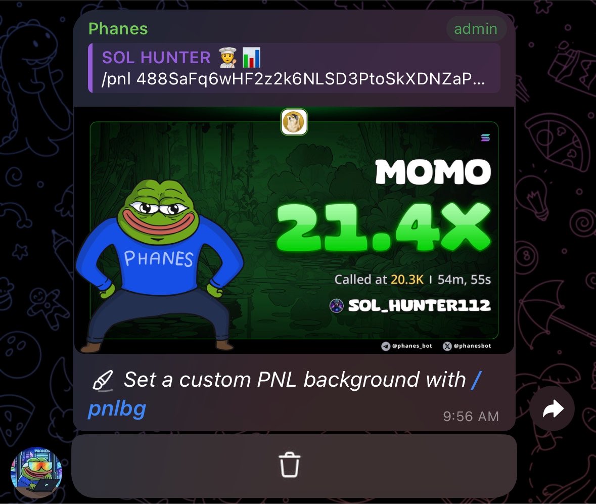 Sol_Hunter11's tweet photo. 21X from my call on $MOMO
CA:

488SaFq6wHF2z2k6NLSD3PtoSkXDNZaPkJwxze11pump https://t.co/MmVJvaZioJ