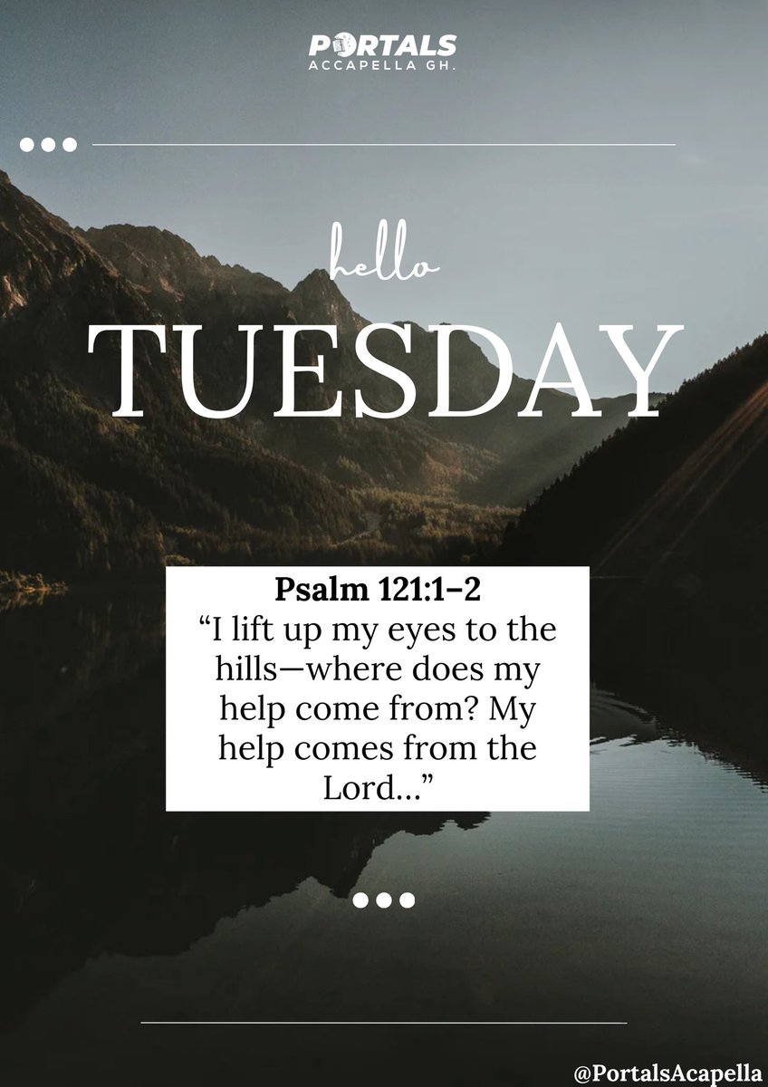 PortalsGH's tweet photo. Good morning, Portals family! 💙

Look to the Lord—our help comes from Him. 🙏🏽

“My help comes from the Lord.” — Psalm 121:2 https://t.co/NKw0IMeyhW