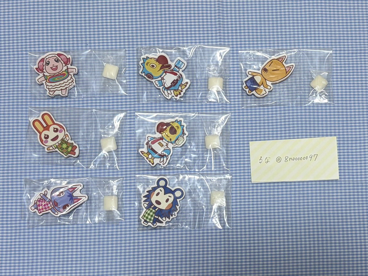 8naooooo97's tweet photo. 【交換】どうぶつの森 キャラマグネッツ マグネット

《譲》ちゃちゃまる リリアン ブーケ モーリー ロドリー きぬよ つねきち

《求》アポロ とたけけ マスター ジョニー(各1)

✧郵送での交換のみ
✧マグネットのみの交換、メモカードの交換なし

検索からでも、お気軽にお声かけ下さいませ。 https://t.co/0xHHsEABrV