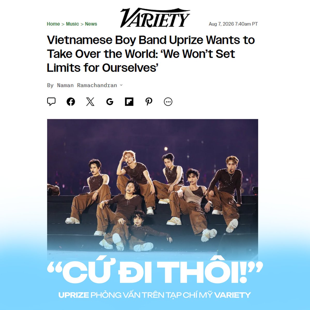 EyesOnUPRIZE's tweet photo. OMG!
@uprize_2026
is featured in Variety! Ahead of their US debut and album 'THĂNG' at V-Beyond Concert, the boys sat down with the legendary entertainment magazine to talk about journey to the US.
https://t.co/IwklizqPUB
#SYE #UPRIZE #UPRIZE_THANG #THANG #RIZER https://t.co/Lm7jv9FSRN