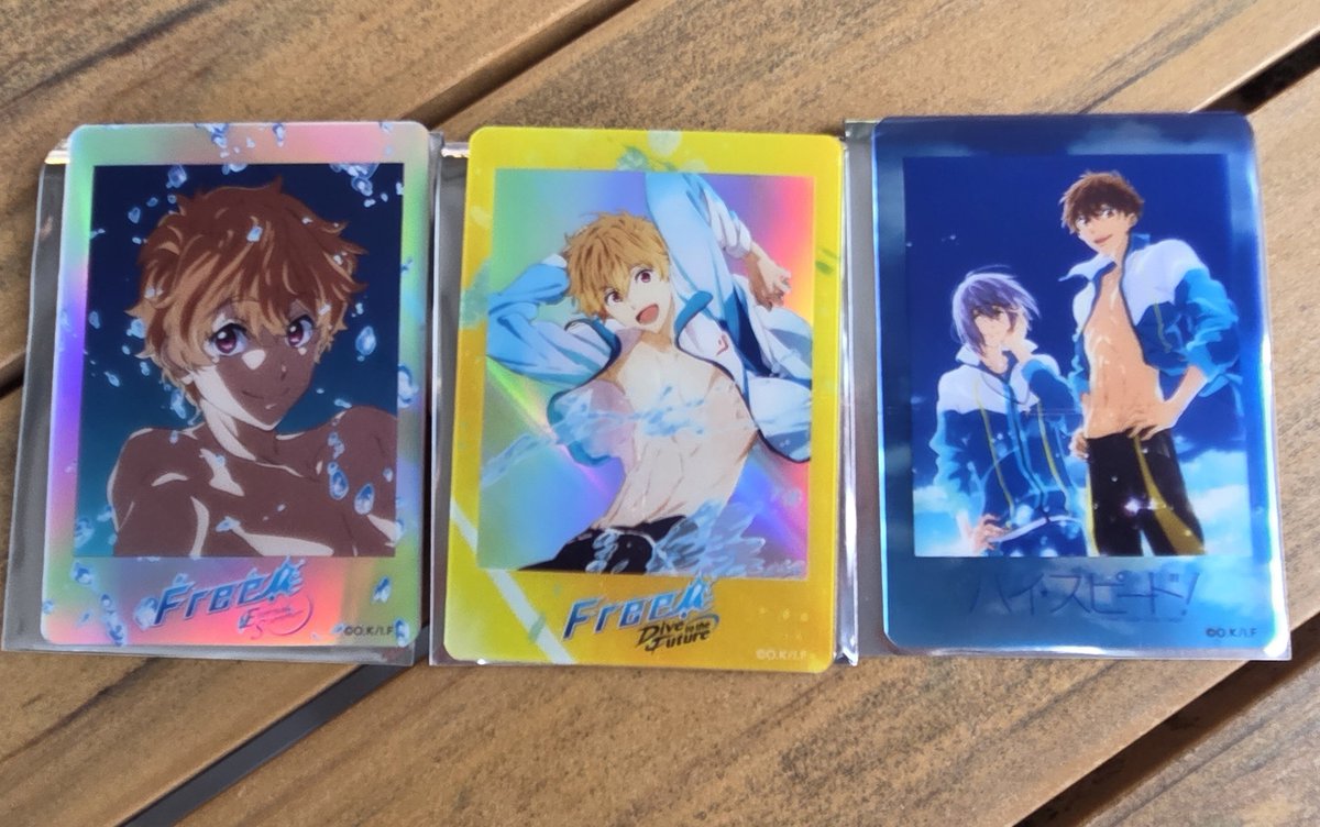 RTISA2's tweet photo. 【交換】 Free! クリアカード

求: 遙単体 ＞ ハイスピ4人 他遙含むもの

譲: 画像1 (渚 オーロラ)

オーロラはオーロラ同士、または普通のものと2:1での交換。
本日京都にいます。郵送も可。
お気軽にお声かけください☺︎ https://t.co/7HD6Haq6BV