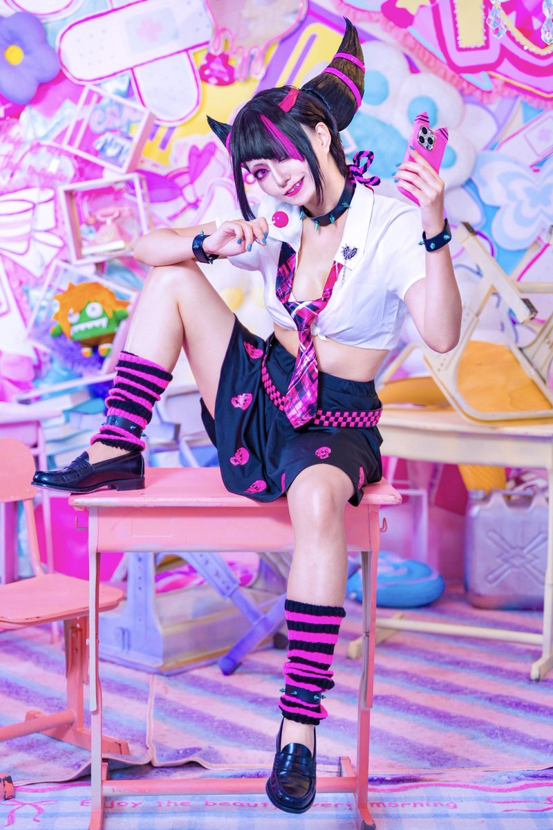 niji_to_hoshi's tweet photo. 【Cosplay】※創作衣装
🩷STREET FIGHTER🩷

         🕷️Han Juri🕷️

Photo/@tanakanyi https://t.co/GexTqW3Hen