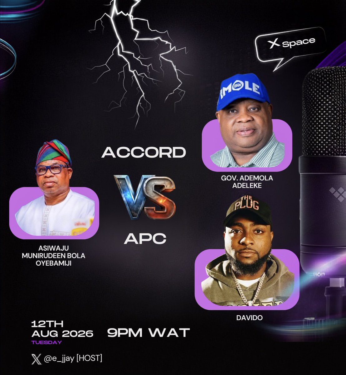 e_jjayy's tweet photo. You thought we were done?
🚨-THE SIXTH EPISODE OF THE SPACE TOMORROW
TOPIC; OSUN AT THE CROSSROADS: RE-ELECT ADELEKE OR CHANGE THE GUARD?
TIME:9PM
Join us if you like 🤷 https://t.co/psTfukq5pE